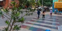 Rainbow crosswalk