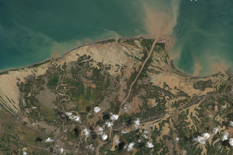 Flood waters in Aceh, Indonesia on Nov. 30, 2025.