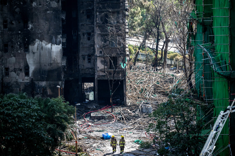 Image: HONG KONG-CHINA-FIRE